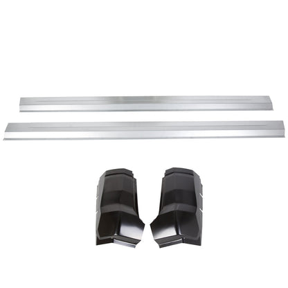 Rocker Panels Cab Corner For 2009-2018 Dodge Ram 1500 2500 3500 Extended & Quad Cab
