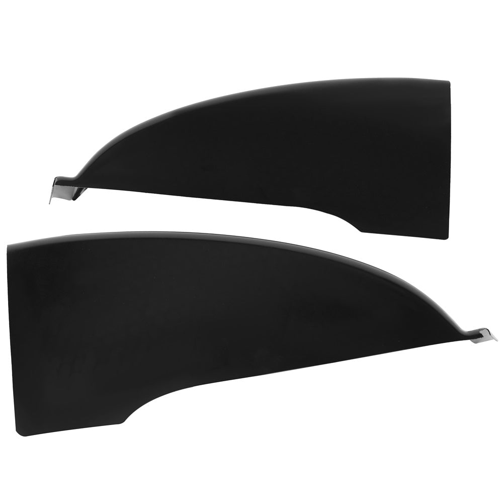 Pair of Cab Corners Black Steel FOR 1973-1987 Chevy & GMC C1500 2500 R1500 2500