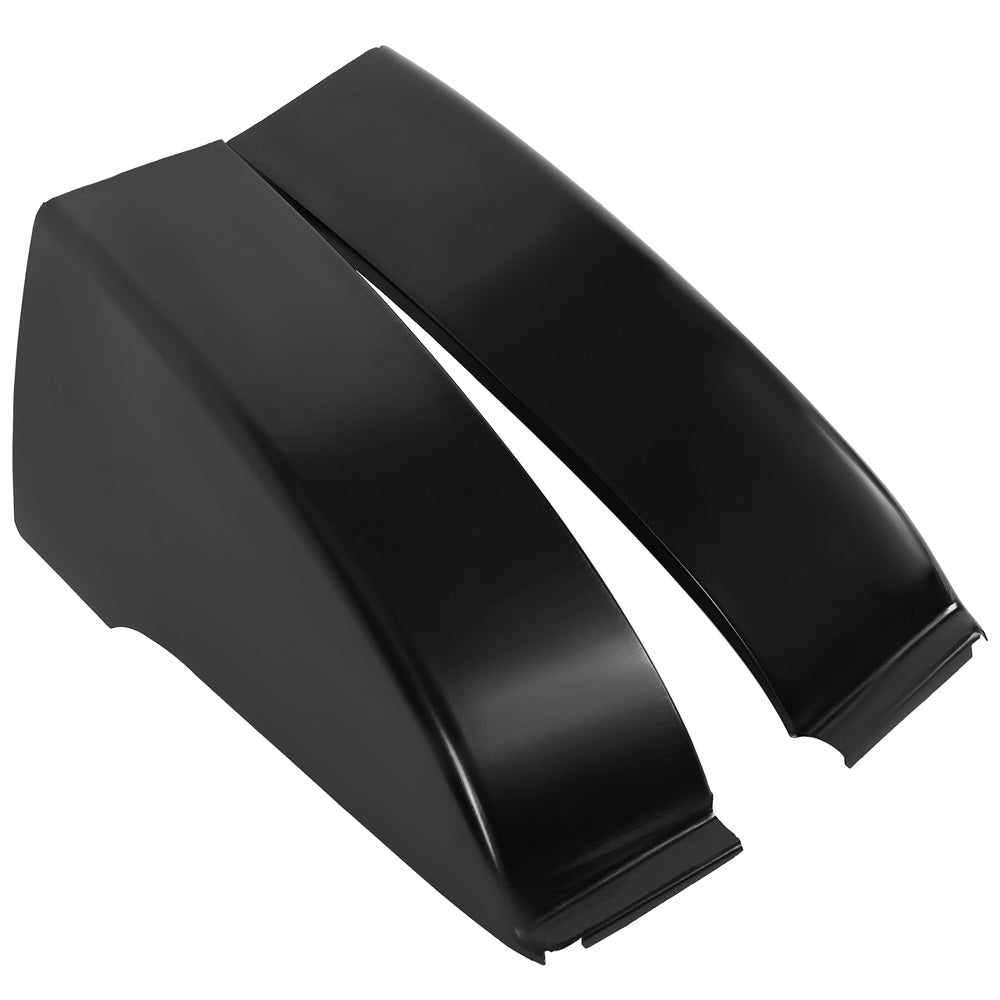 Pair of Cab Corners Black Steel FOR 1973-1987 Chevy & GMC C1500 2500 R1500 2500