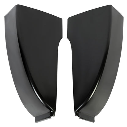 Pair of Cab Corners Black Steel FOR 1973-1987 Chevy & GMC C1500 2500 R1500 2500
