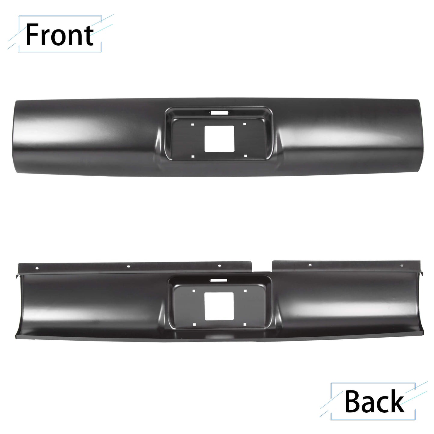 Rear Steel Roll Pan for 1994-2003 S10 S15 Sonoma,Pickup Fleetside