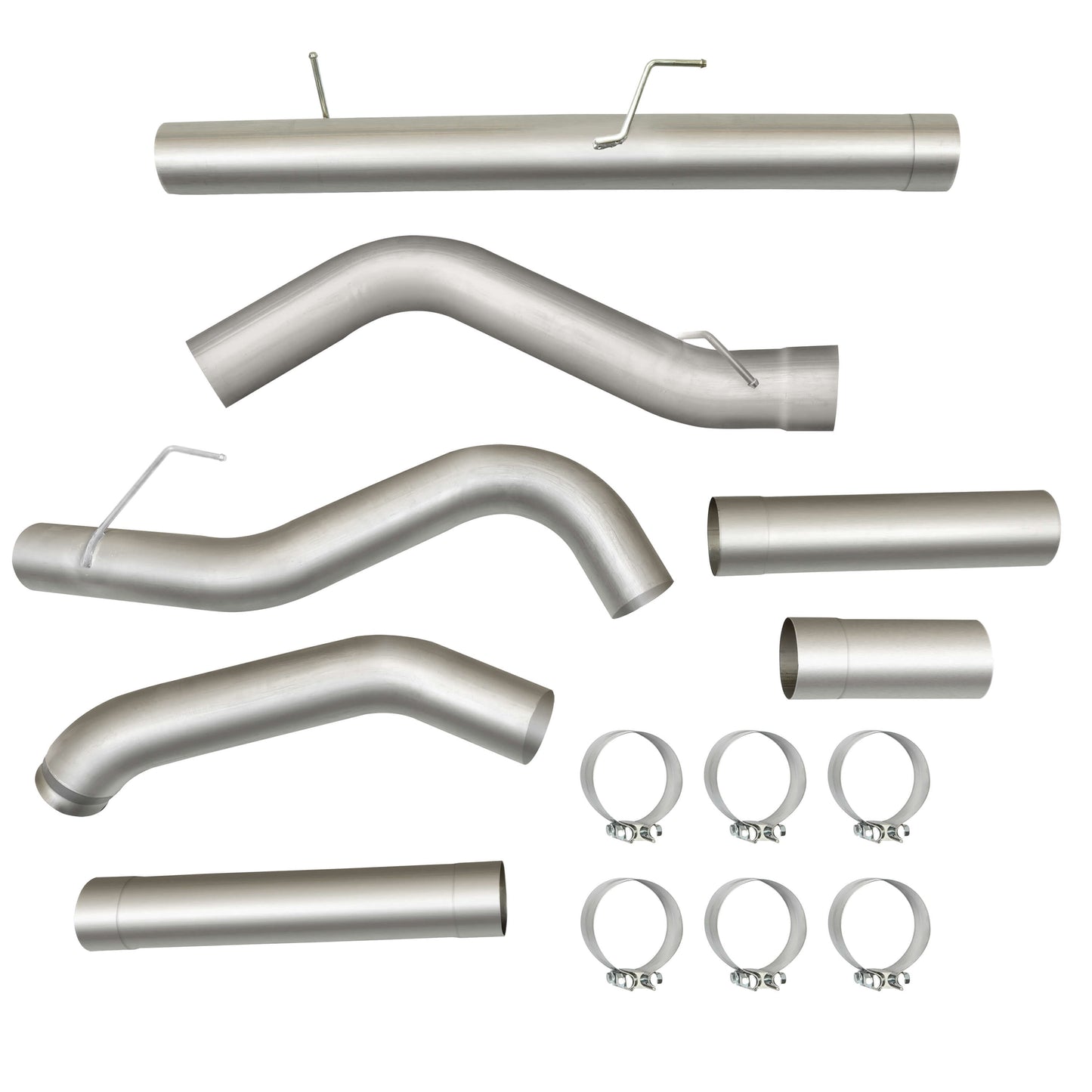 Stainless Steel 5 Inches Muffler Exhaust Pipes for 2007-2012 Dodge Ram Cummins Diesel 6.7L