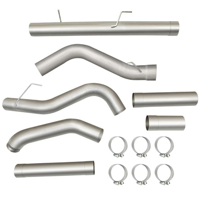 Stainless Steel 5 Inches Muffler Exhaust Pipes for 2007-2012 Dodge Ram Cummins Diesel 6.7L