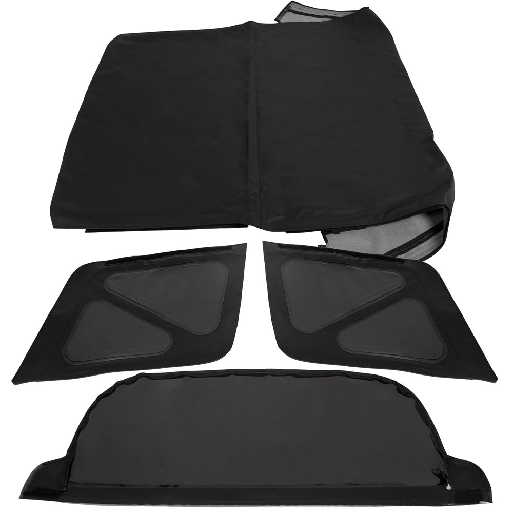 Tinted Soft Top Sailcloth Black For 1995-1998 Suzuki Sidekick Geo Tracker