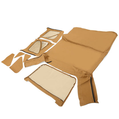 Soft top Replacement, 1997-2006, Tinted Windows, Spice Leather For Jeep Wrangler TJ