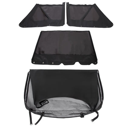 Replacement Soft Top with Rear Tinted Windows Black For 1986-1994 Suzuki Samurai