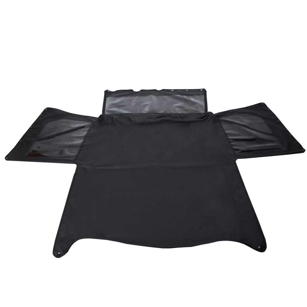 Replacement Soft Top with Rear Tinted Windows Black For 1986-1994 Suzuki Samurai