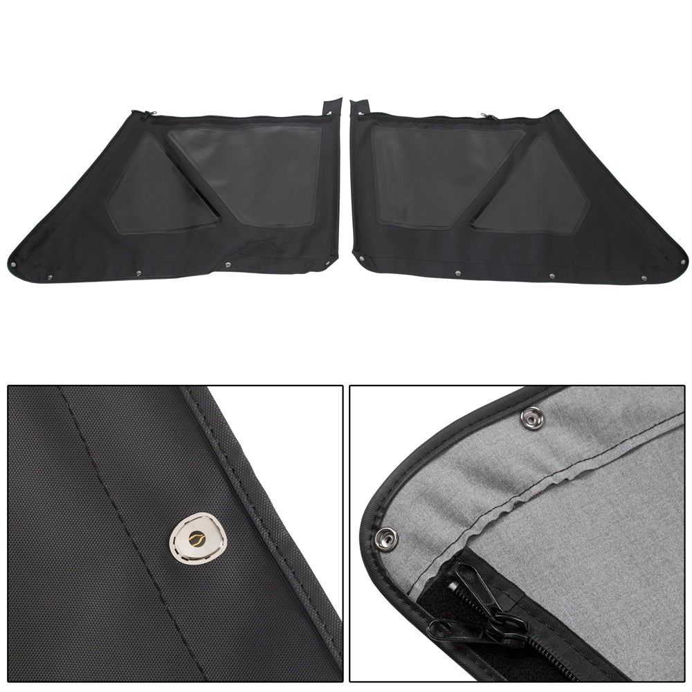 Replacement Soft Top with Rear Tinted Windows Black For 1986-1994 Suzuki Samurai