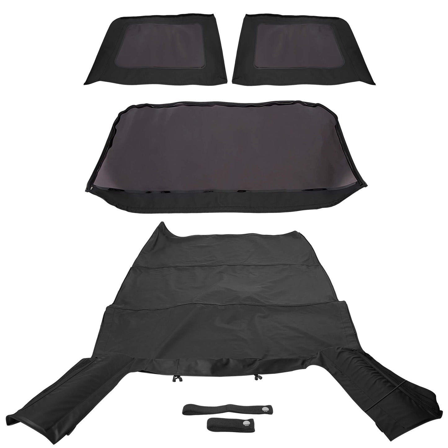 Replacement Soft Top Tint Windows for 2007-2009 Jeep Wrangler Unlimited 4 Door