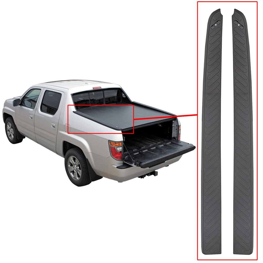 Pair Bed Rail Cap Molding Set Garnish Compatible with 2006-2014 Honda Ridgeline