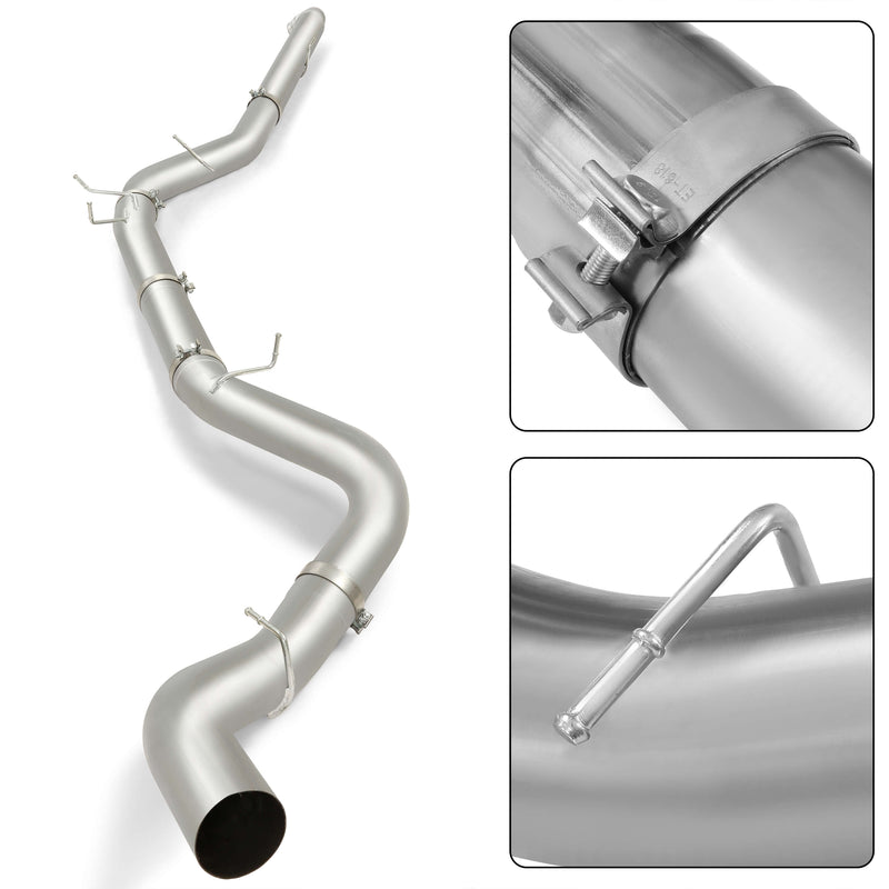 YIKATOO® 5" Downpipe Back Exhaust System for 01-07 GMC/Chevy Pickup Truck with Duramax 6.6L Engine