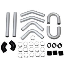Universal 3 Inches 76mm Turbo Polished Aluminum Silver Intercooler Pipe Kit Hose Clamp