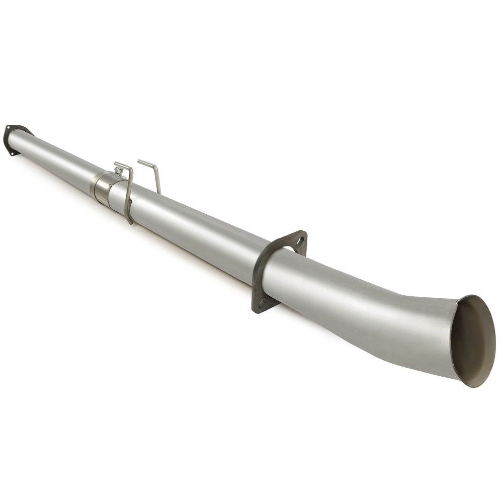4 Inches Stainless steel Silver Race Exhaust Pipes For 11-16 6.7L Ford F250 F350 F450