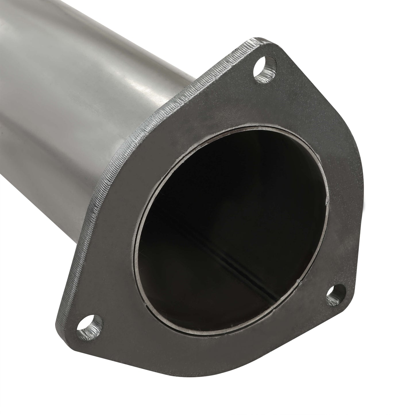 4 Inches Stainless steel Silver Race Exhaust Pipes For 11-16 6.7L Ford F250 F350 F450