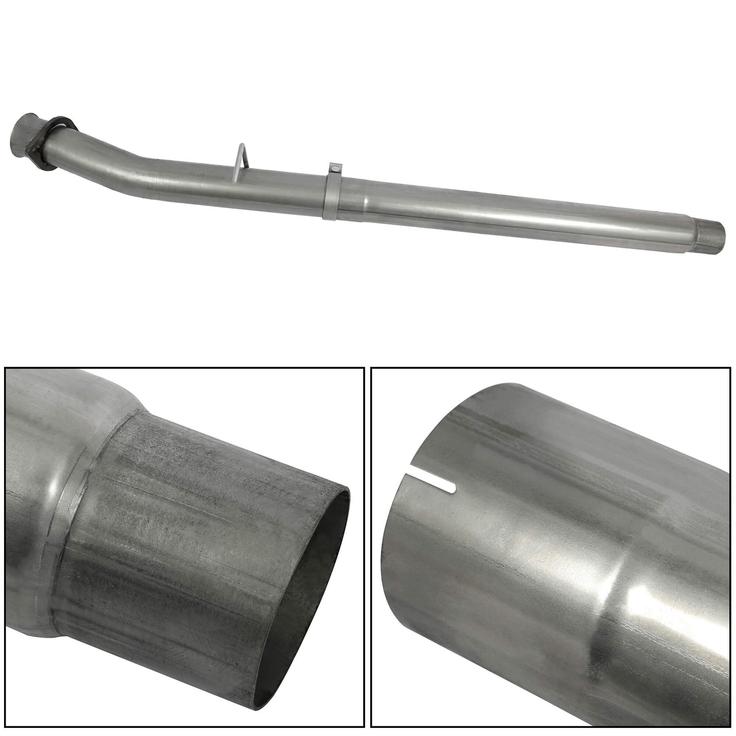 4inches Race Exhaust Muffler Pipes Stainless Steel For 08-10 Ford F250 F450 6.4L