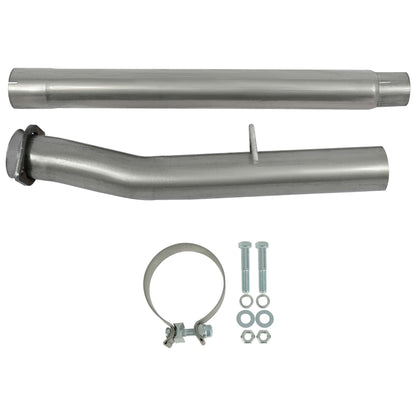 4inches Race Exhaust Muffler Pipes Stainless Steel For 08-10 Ford F250 F450 6.4L