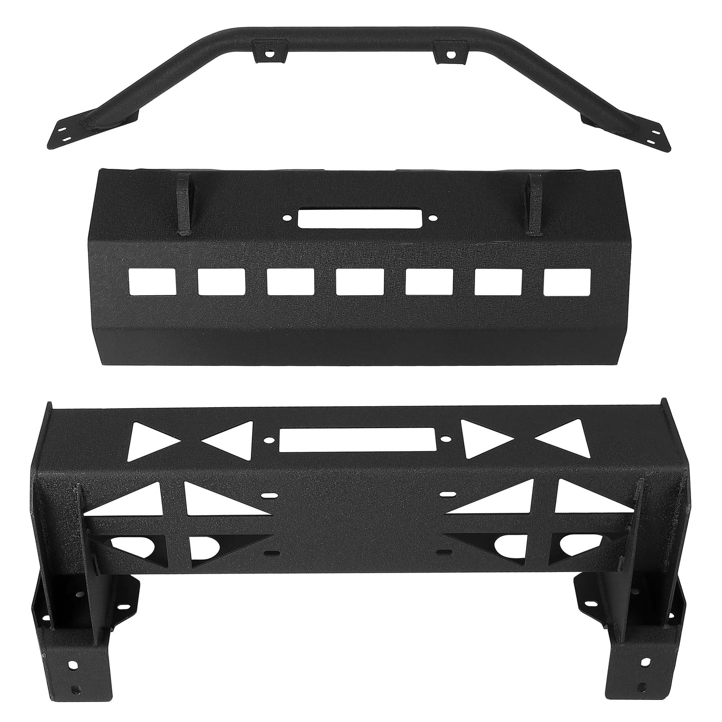 Offroad Style Front Bumper for 2014-2020 Toyota Tundra,Winch Ready