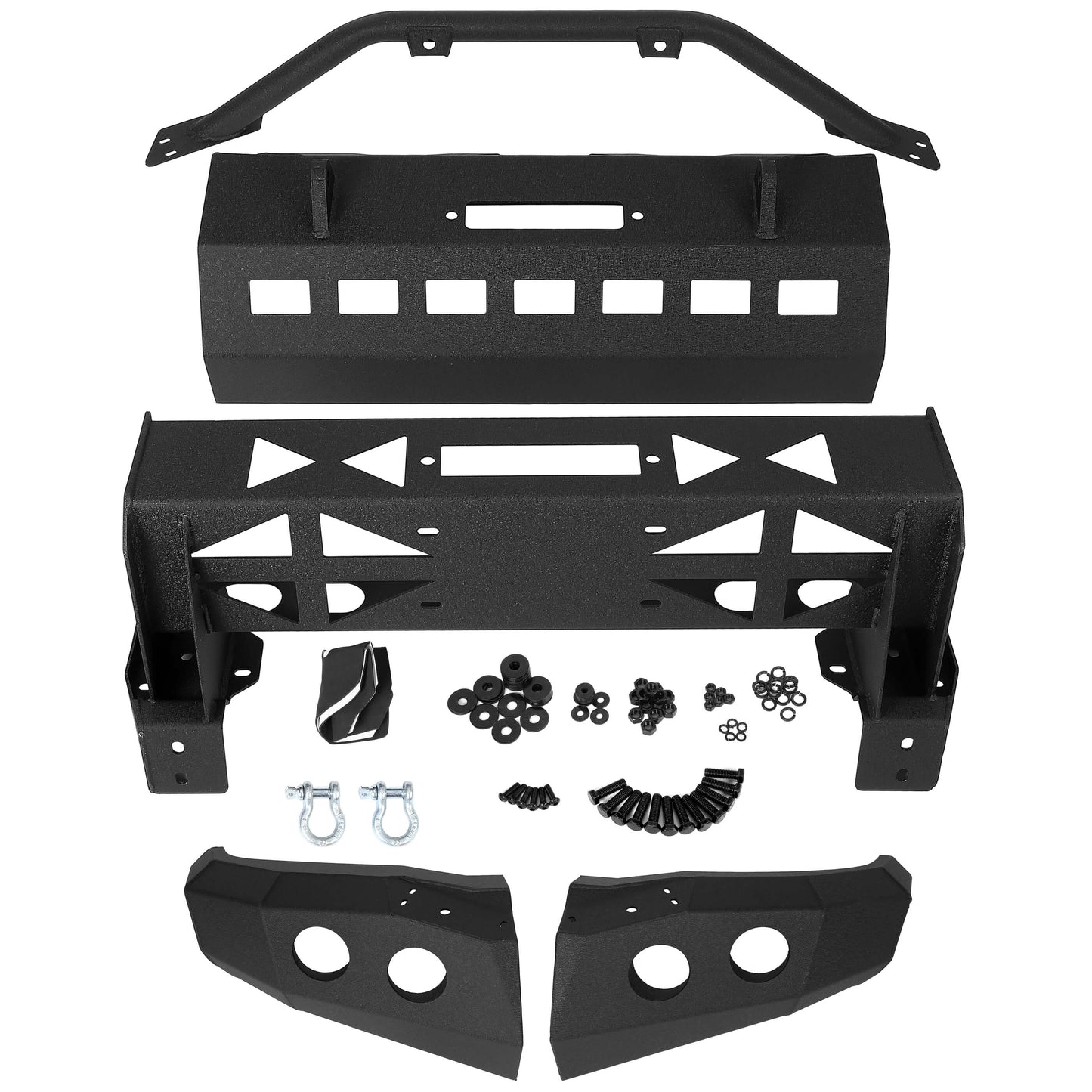 Offroad Style Front Bumper for 2014-2020 Toyota Tundra,Winch Ready