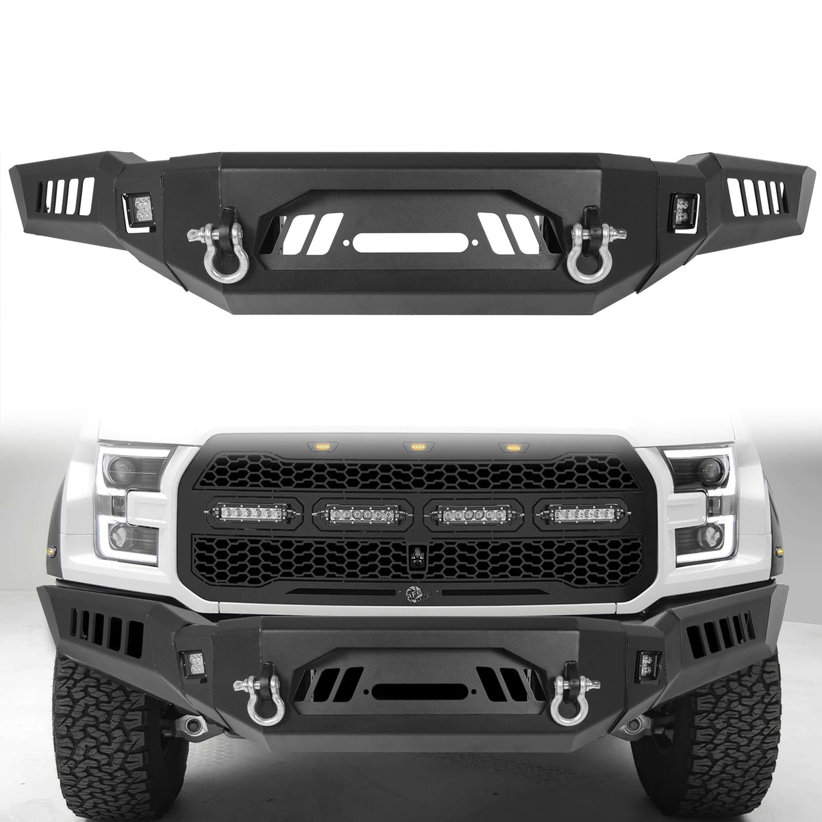 YIKATOO® Modular Front Bumper for 2018-2020 Ford F-150,3-Piece – Yikatoo