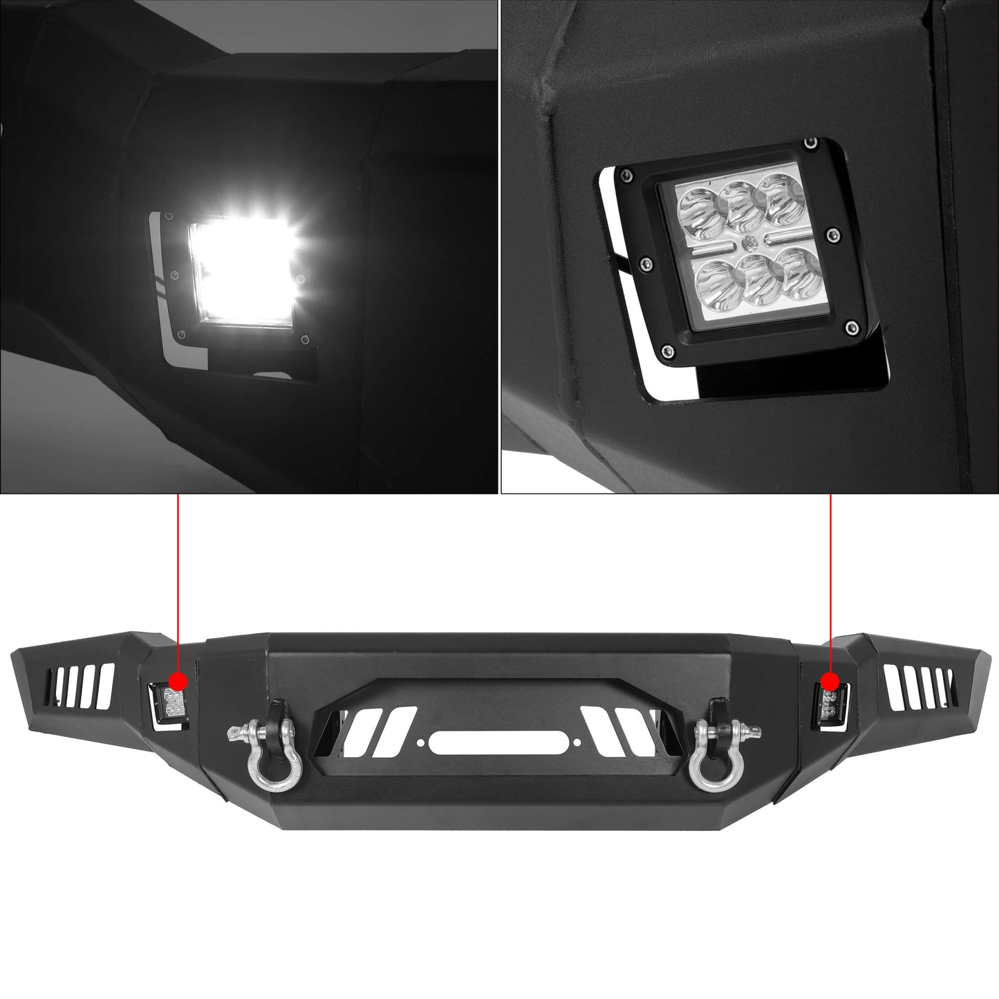 Modular Front Bumper for 2018-2020 Ford F-150,3-Piece