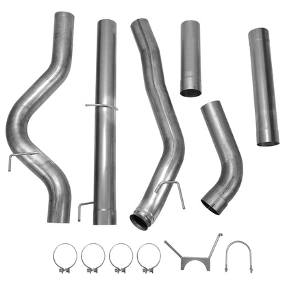 Stainless Steel 5 Inches Turbo Back Exhaust Pipe For 2013-2018 Dodge Ram 2500 3500