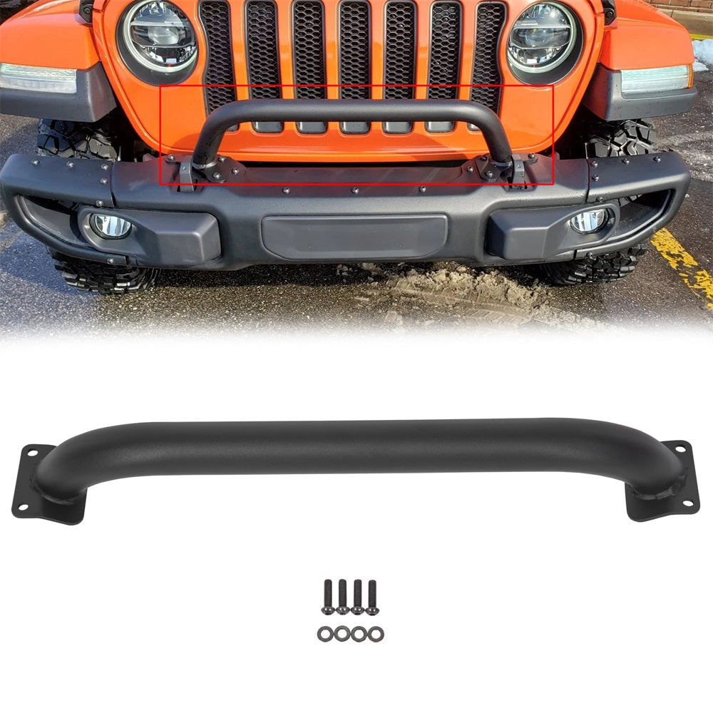 Grille Winch Brush Guard For Jeep Wrangler Gladiator JL JT 2018-2023