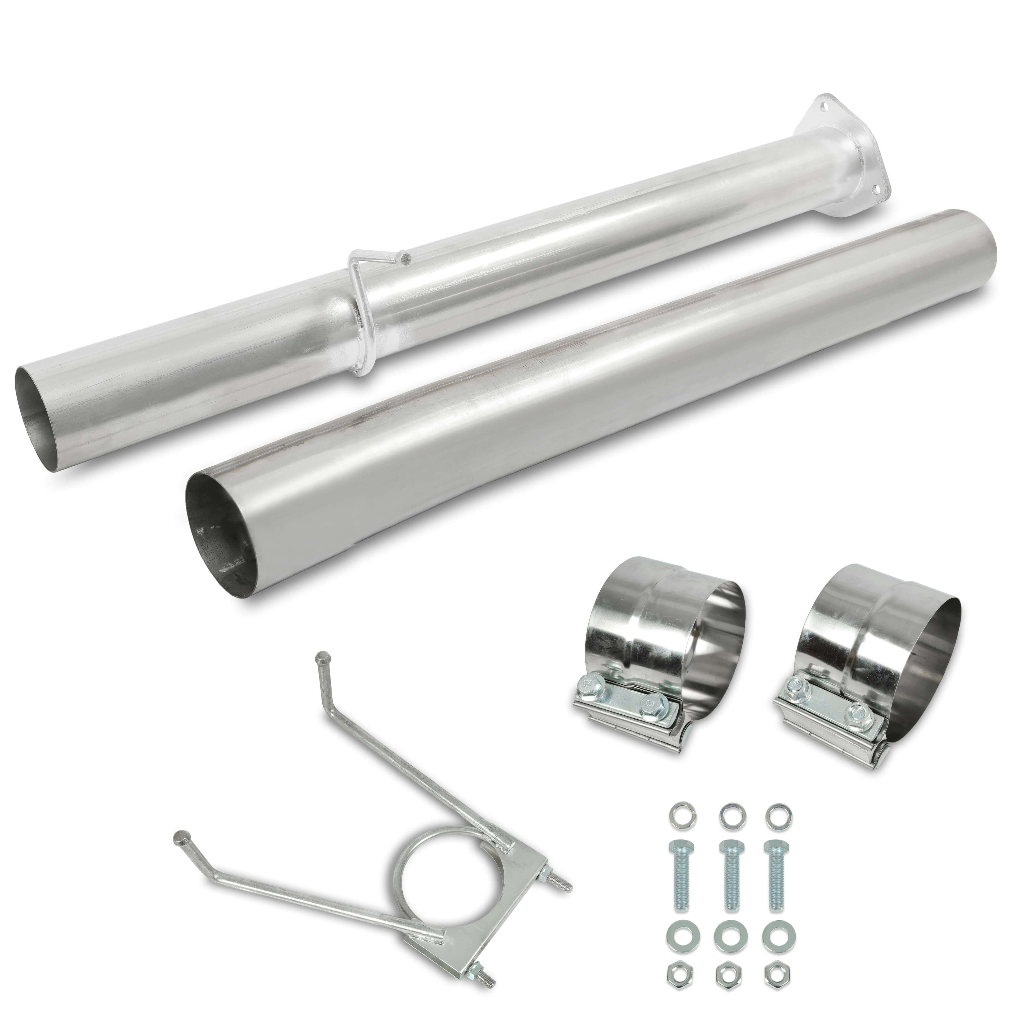 4 Inches Exhaust Tube Pipe Kit For 2013-2017 Dodge Ram 2500 3500 6.7L Turbo Diesel