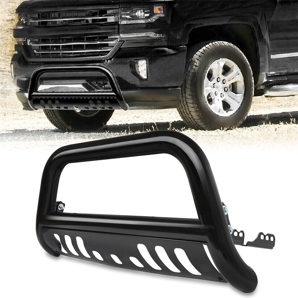 Bull Bar Push Front Bumper Grille Guard For 2007-2018 Cadillac/Sierra/Suburban/Yukon