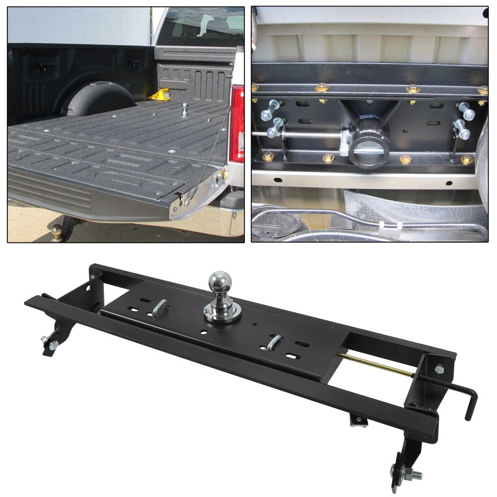 2-5/16 Inches Double Lock Gooseneck Trailer Hitch Kit For 2015-2020 Ford F150