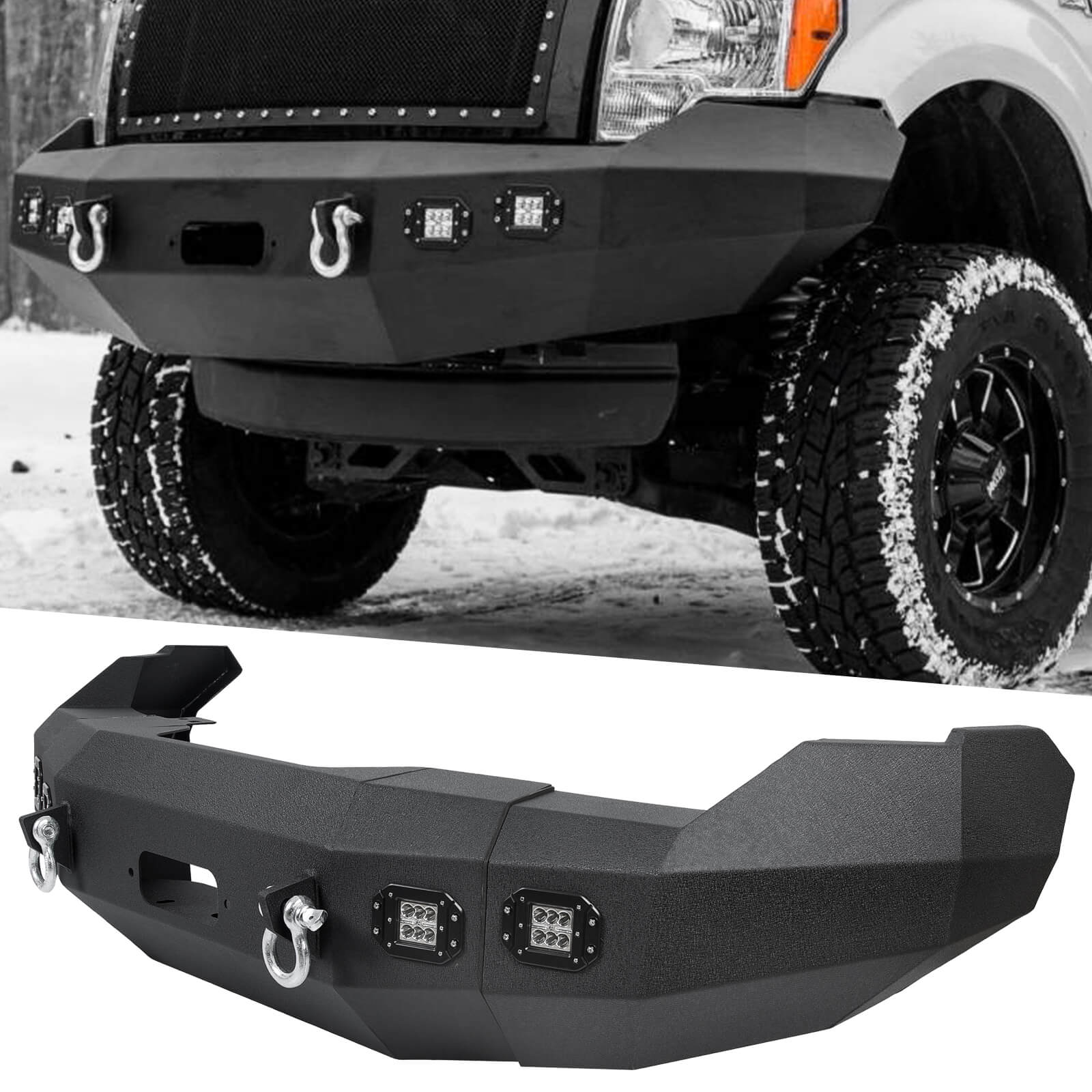 Front Bumper Heavy Duty Replacement Winch Ready