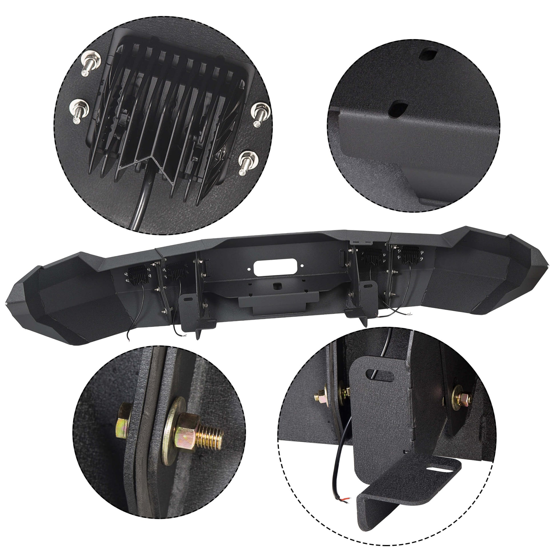Front Bumper Heavy Duty Replacement Winch Ready detail3