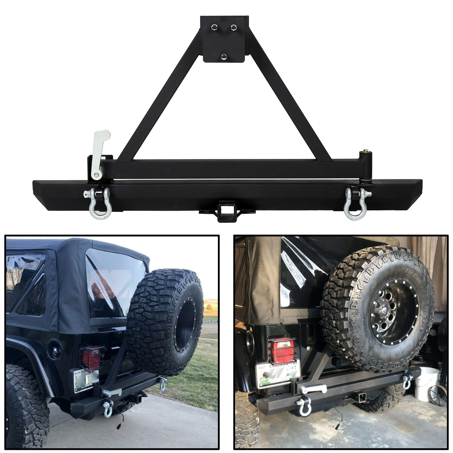 Jeep Wrangler 87-06 TJ YJ Rear Bumper effect picture