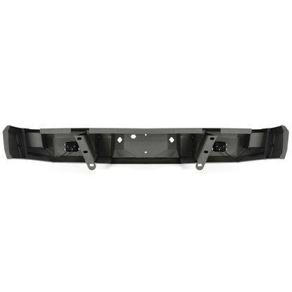 Rear Bumper Black Steel compatible with 2009-2014 Ford F150 Fits Models without Rear Sensors