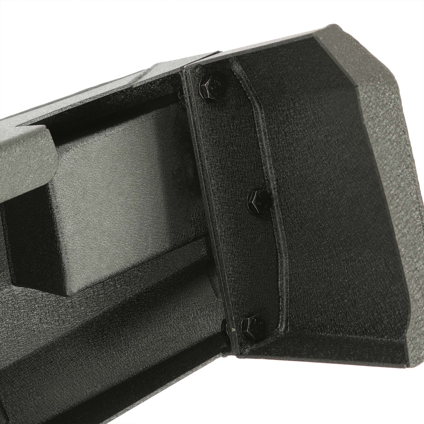 Rear Bumper Black Steel compatible with 2009-2014 Ford F150 Fits Models without Rear Sensors