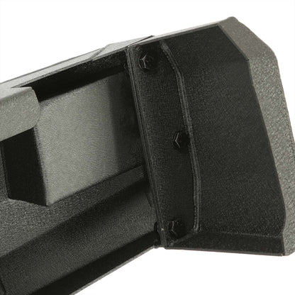 Rear Bumper Black Steel compatible with 2009-2014 Ford F150 Fits Models without Rear Sensors