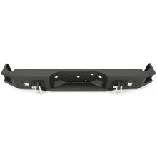 Rear Bumper Black Steel compatible with 2009-2014 Ford F150 Fits Models without Rear Sensors