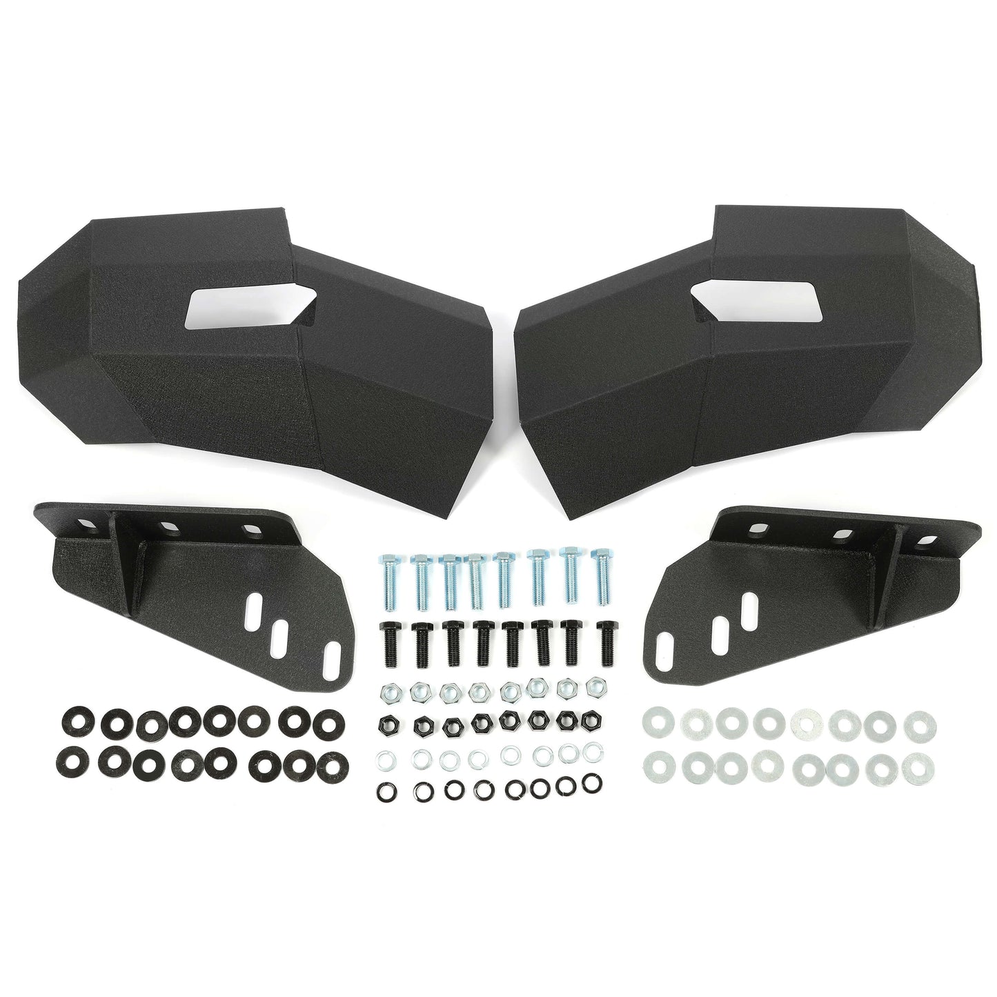 Front Bumper 3-Pieces with D-Rings Compatible with 2007-2010 Chevrolet Silverado 2500 3500