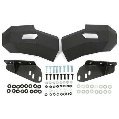 Front Bumper 3-Pieces with D-Rings Compatible with 2007-2010 Chevrolet Silverado 2500 3500