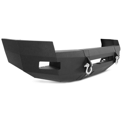 Front Bumper 3-Pieces with D-Rings Compatible with 2007-2010 Chevrolet Silverado 2500 3500