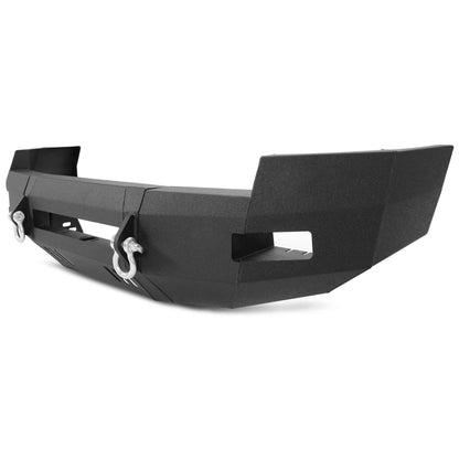 Front Bumper 3-Pieces with D-Rings Compatible with 2007-2010 Chevrolet Silverado 2500 3500
