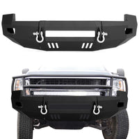 Load image into Gallery viewer, YIKATOO® Front Bumper 3-Pieces with D-Rings Compatible with 2007-2010 Chevrolet Silverado 2500 3500
