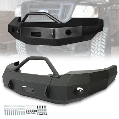Front Bumper With Push Bar Steel Fits 1997-2003 Ford F-150