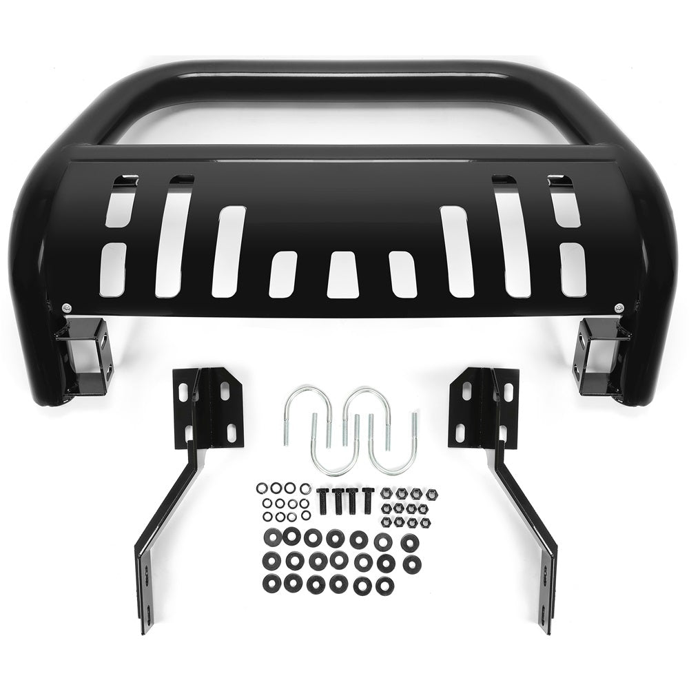 Electrophoresis Powder Coated Steel Bull Bar with Skid Plate Compatible with 2016-2022 Jeep Renegade