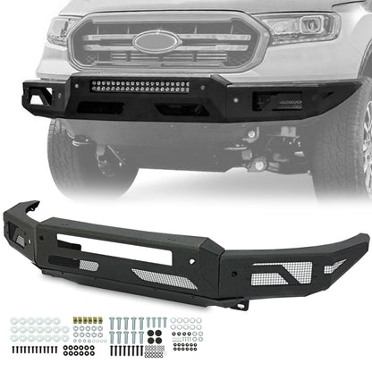 Powder Coated Steel Front Bumper For 2019-2021 Ford Ranger