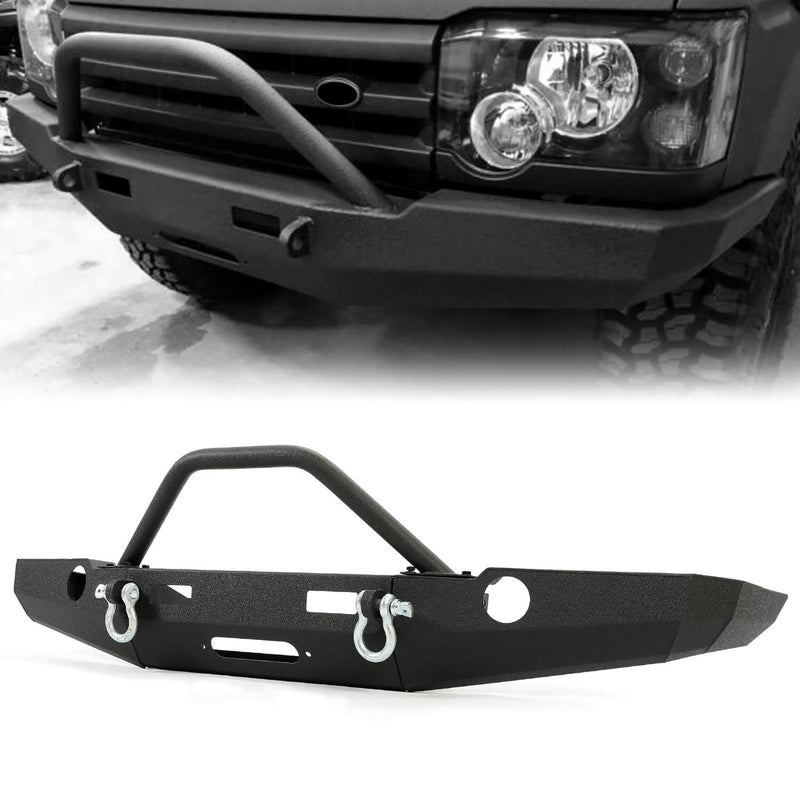 YIKATOO® Front Winch Custom Bumper W/ BullBar D-Rings For 1998-2004 Land Rover Discovery II -junior