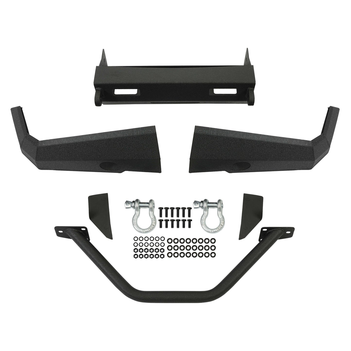 Front Winch Custom Bumper W/ BullBar D-Rings For 1998-2004 Land Rover Discovery II