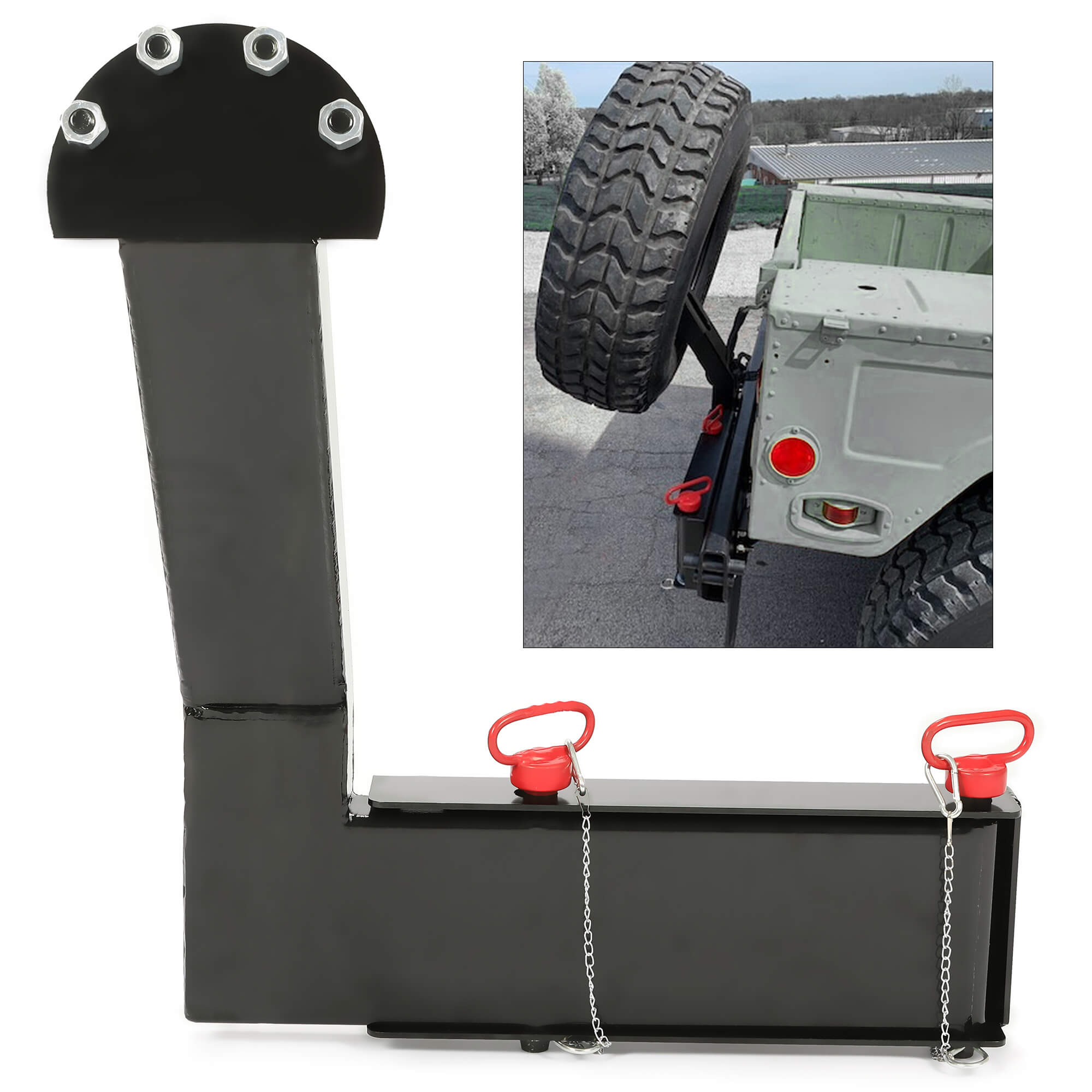 Swing Out Tire Carrier Fit For HUMVEE M998 M1026 H1 Hummer Military M1123 M1097