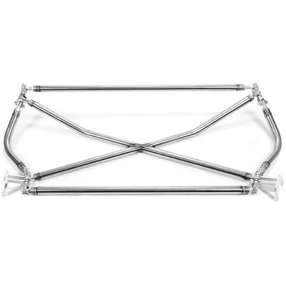 C Pillar X Brace Cross Strut Bar Rear Trunk Suspension Compatible with 1996-2000 Honda Civic EK9 Stainless Steel