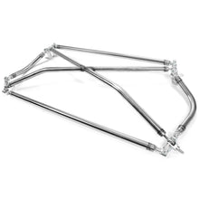 C Pillar X Brace Cross Strut Bar Rear Trunk Suspension Compatible with 1996-2000 Honda Civic EK9 Stainless Steel