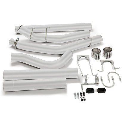 4 Inches Turbo Back Downpipe Exhaust System Kit & Bracket For 1994-1997 Ram Cummins 5.9L